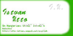 istvan utto business card